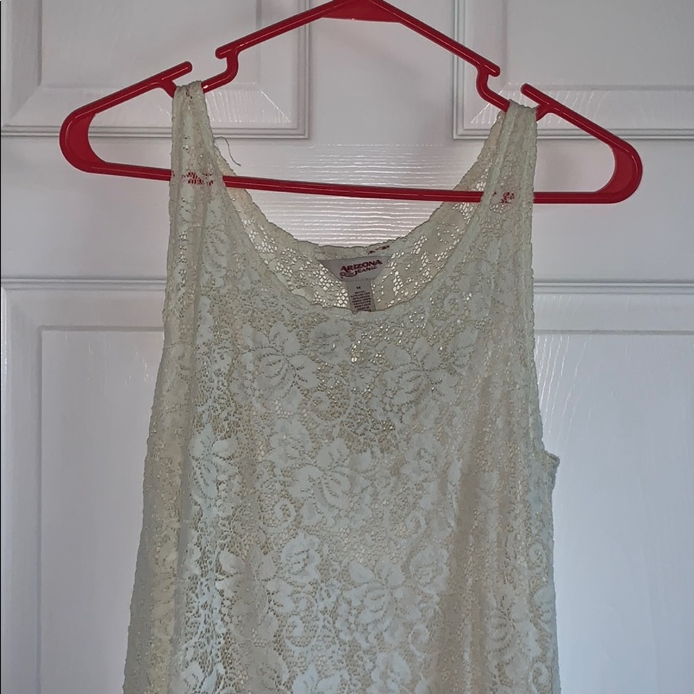 White lace dress